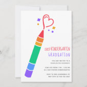 かわいい幼稚園卒業招待状 招待状 (正面)