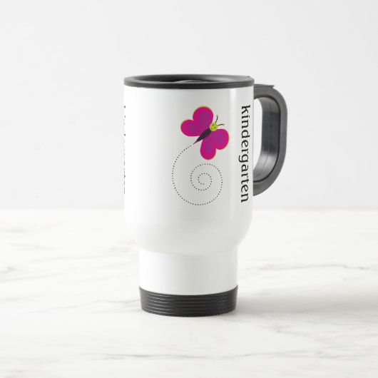 かわいい幼稚園教師のタンブラー トラベルマグ (正面右)