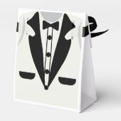 かわいい幼稚園tuxedoボウタイ卒業 フェイバーボックス (裏面サイド)