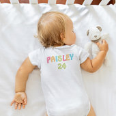 かわいい幼虫のクローラー ベビーボディスーツ