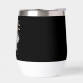 かわいい幽霊がコーヒーを飲む ハロウィン アイスコーヒー (左面)