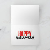 かわいい幽霊が町をさまよっているハロウィンの夜 シーズンカード (内部)