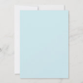 かわいい幽霊こうもりリトルブーボーイベビーシャワー 招待状 (裏面)