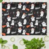 かわいい幽霊たち キッチンタオル (折り畳み)