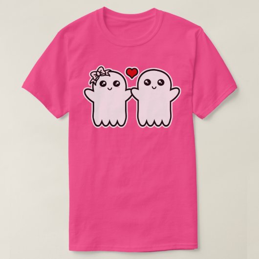 かわいい幽霊たち Tシャツ (デザイン正面)