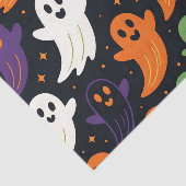 かわいい幽霊とこうもり不気味ハロウィーンパターン 薄葉紙 (詳細)