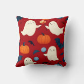 かわいい幽霊とカボチャのハロウィーン枕 クッション (裏面)