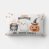 かわいい幽霊とカボチャのハロウィーン ランバークッション (裏面)