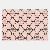 かわいい幽霊とコケット弓ハロウィーン ラッピングペーパーシート (正面2)