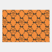 かわいい幽霊とコケット弓ハロウィーン ラッピングペーパーシート (正面2)