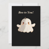 かわいい幽霊とハロウィーンの招待 招待状 (裏面)