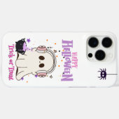 かわいい幽霊とヘッドフォンHalloween iPhone 16 Pro Case-Mate iPhoneケース (裏面 (横))