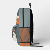 かわいい幽霊と名前お洒落ハロウィーン プリントバックパック (右)