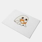 かわいい幽霊と猫、ギフトクラシックハロウィンTシャツ ドアマット (アングル)