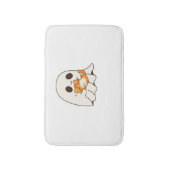 かわいい幽霊と猫、ギフトクラシックハロウィンTシャツ バスマット (正面縦)
