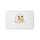 かわいい幽霊と猫、ギフトクラシックハロウィンTシャツ バスマット (正面)
