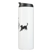 かわいい幽霊と黒猫クラシックTシャツ タンブラー (回転右)