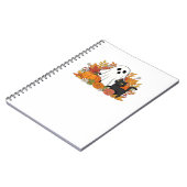 かわいい幽霊と黒猫クラシックTシャツ ノートブック (左側)