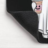 かわいい幽霊のコーヒーハロウィン幽霊アイス マウスパッド (コーナー)