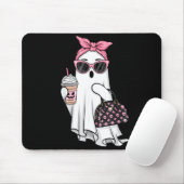 かわいい幽霊のコーヒーハロウィン幽霊アイス マウスパッド (マウス)