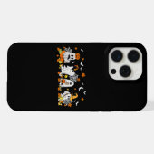かわいい幽霊のコーヒー ハロウィン+落ちる+幽霊+ボ iPhoneケース (裏面横)