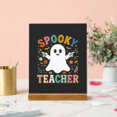 かわいい幽霊のハロウィーンの先生のデザイン_1 アクリルサイン (ウェディング)