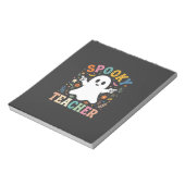 かわいい幽霊のハロウィーン教師デザイン_1 ノートパッド (回転)