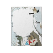 かわいい幽霊の冬の鴨池 ノートパッド (回転)