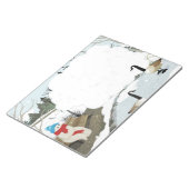 かわいい幽霊の冬の鴨池 ノートパッド (アングル)