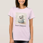 かわいい幽霊の友達のハロウィンデザイン Tシャツ (正面)