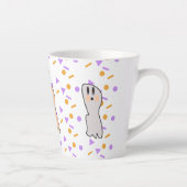 かわいい幽霊の引用バブル カフェラテマグ (右)