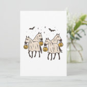 かわいい幽霊ウマズハロウィーントリックまたはトリート 招待状 (スタンド正面)