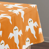 かわいい幽霊オレンジハロウィーン テーブルクロス