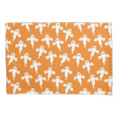 かわいい幽霊オレンジハロウィーン 枕カバー (正面左)