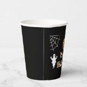 かわいい幽霊カボチャスパイダーウェブおもしろいハローウィンパーティ 紙コップ (右)