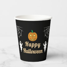 かわいい幽霊カボチャスパイダーウェブおもしろいハローウィンパーティ