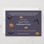 かわいい幽霊カボチャハローウィンパーティ 招待状 (裏面)