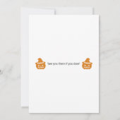 かわいい幽霊カボチャハローウィンパーティ 招待状 (裏面)