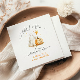 かわいい幽霊カボチャbooハロウィーンベイビーシャワー スタンダードカクテルナプキン