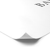 かわいい幽霊カボチャbooハロウィーンベイビーシャワー ポスター (角)