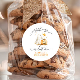 かわいい幽霊カボチャbooハロウィーンベイビーシャワー ラウンドシール