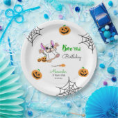 かわいい幽霊カボンプキンハロウィーンハッピーバースデー ペーパープレート (パーティー)