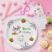 かわいい幽霊カボンプキンハロウィーンハッピーバースデー ペーパープレート (パーティー)