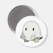 かわいい幽霊カメのハロウィンコスチューム マグネット (正面/裏面)