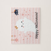 かわいい幽霊ガーリーハッピーハローウィン ジグソーパズル (縦)