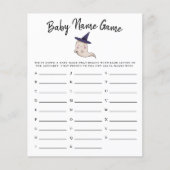 かわいい幽霊ガールベビー名シャワーゲーム (正面)