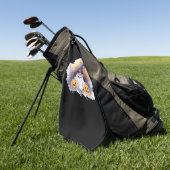 かわいい幽霊キャットとカボチャ – かわいいハロウィーンAr ゴルフタオル (グリーン)