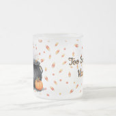 かわいい幽霊キャンディカスタムーカルドロン フロストグラスマグカップ (中央)