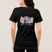 かわいい幽霊クリスタルハロウィーン魔法美学 トライブレンドTシャツ (裏面)