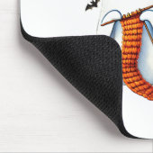 かわいい幽霊クロシェ編み物ラバーズハロウィンコーヒー マウスパッド (コーナー)